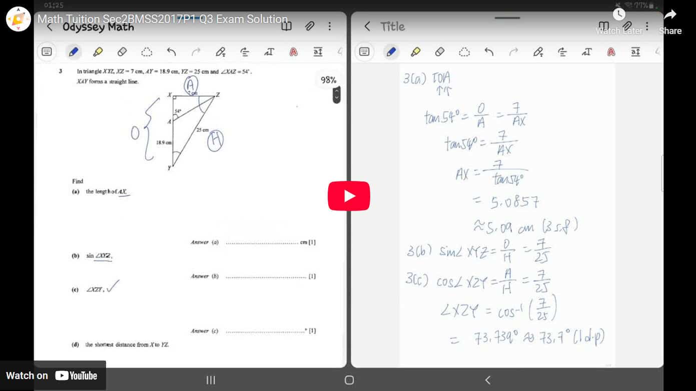 Vid Math Odyssey Math TV V2 - Singapore O and A Level Math Video Collection